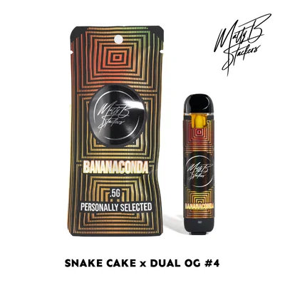 Matty B Bananaconda Live Rosin Disposable 0.5g