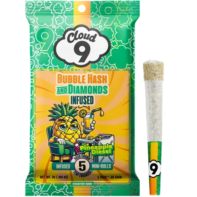 Pineapple Diesel Bubble Hash and Diamond Infused 5pk 3g
