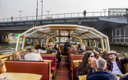 Amsterdam: Fahrausweis & Hop-On/Hop-Off-Kanaltour