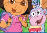 Puzzle de Dora en la escuela