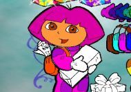 Imagen del juego: Vestir a Dora la exploradora para la fiesta