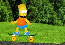 Imagen del juego: Bart Simpsons skateboard