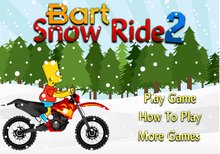 Imagen del juego: Bart Snow Ride 2