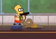 Imagen del juego: La defensa de la ciudad de los Simpson