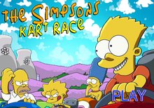 La carrera de karts de los Simpson