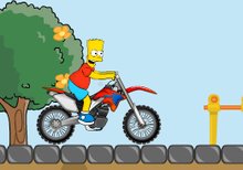 Imagen del juego: Bart bike adventure