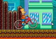 Imagen del juego: Bart On Bike