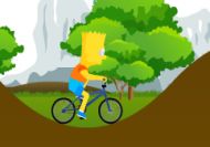 Imagen del juego: Bart Simpson en bicicleta