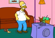 Imagen del juego: Homer Simpson Saw Game