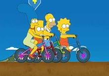 El ciclocrós de los Simpson