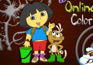 Imagen del juego: Dora Online coloring Page