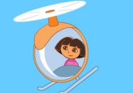 Dora vs Swiper en helicóptero