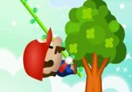 Imagen del juego: Mario saltando en la jungla