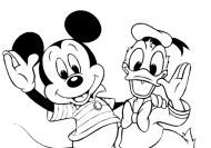 Colorear al Pato Donald y a Mickey