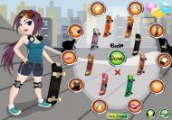 Skateboard Girl DressUp