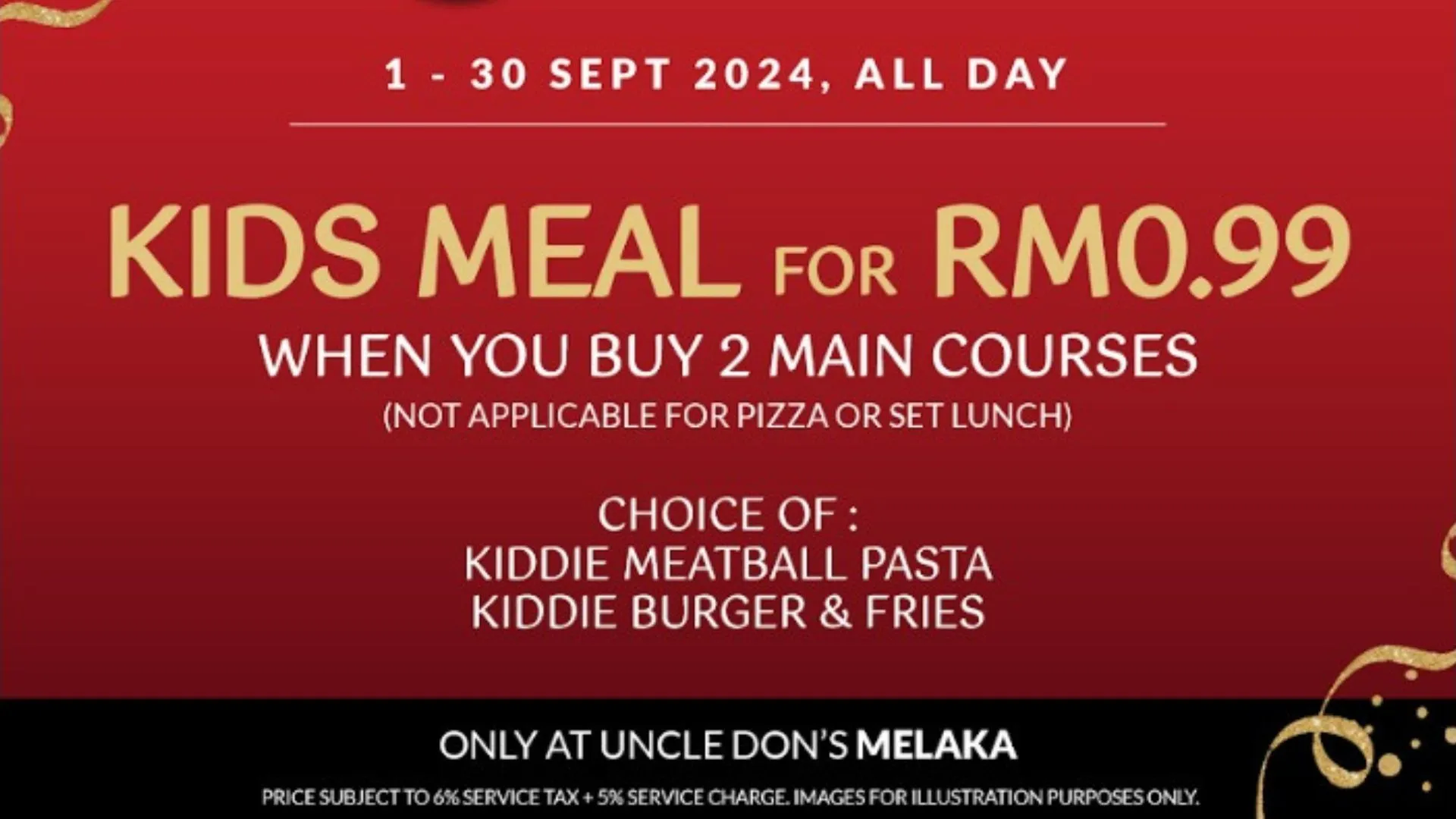 Uncle Don's Melaka 9th Anniversary Promotion