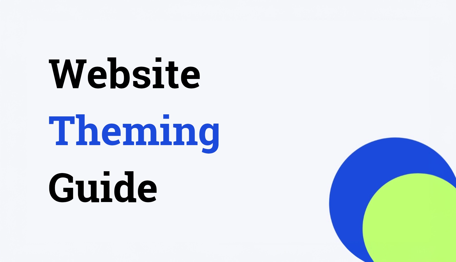 Website Theming Guide