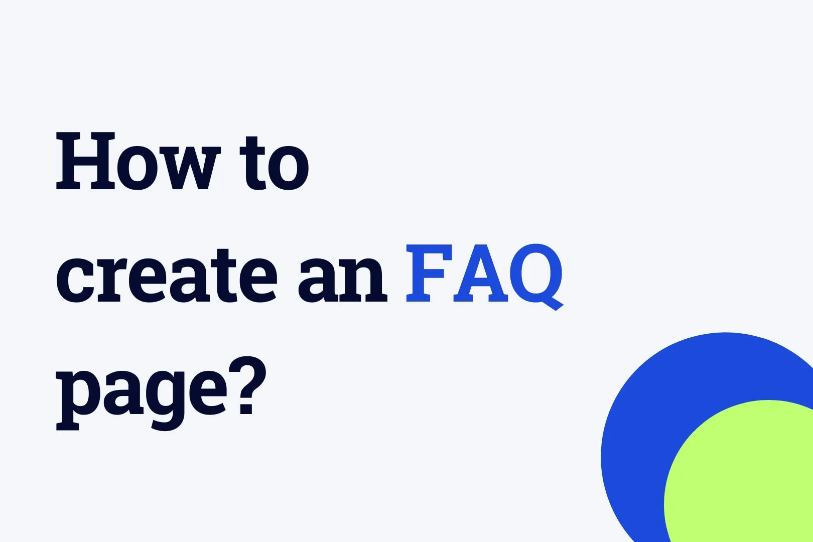 How to create an FAQ page? Konigle Help Centre