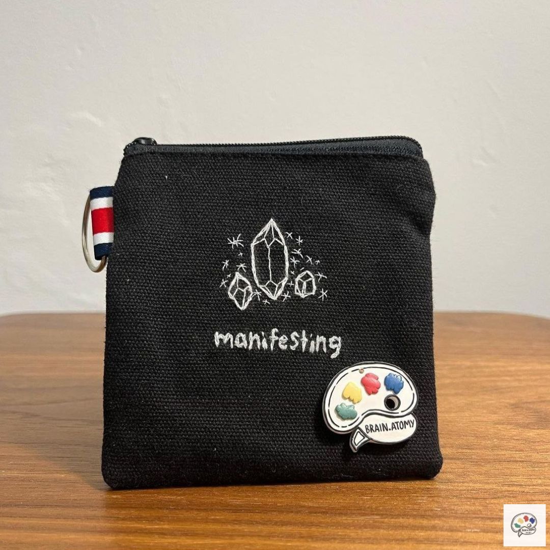 Custom Embroidery Square Pouch