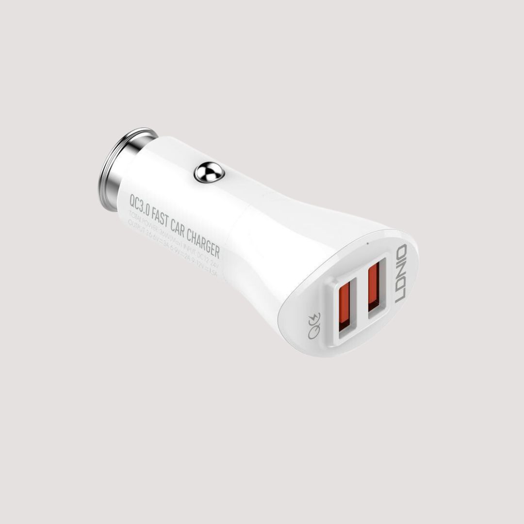 Dual USB Car Charger - Fast Charging