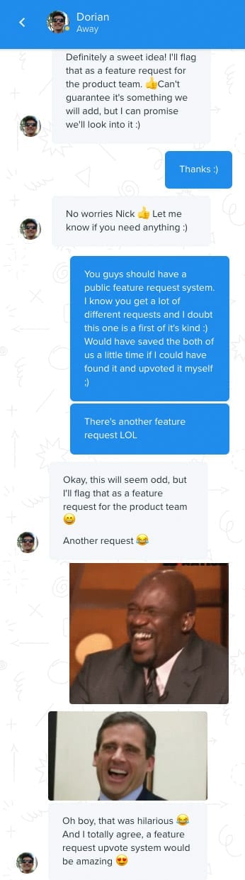 Intercom Feature Request