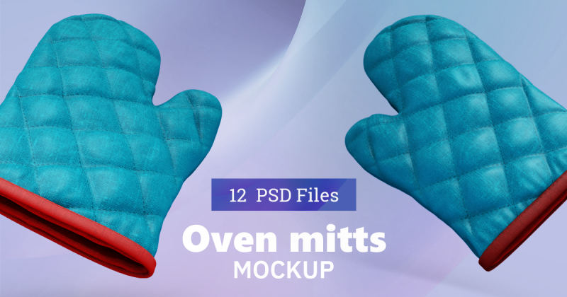 Download Quilted Oven Mitts Mock Up Makiplace