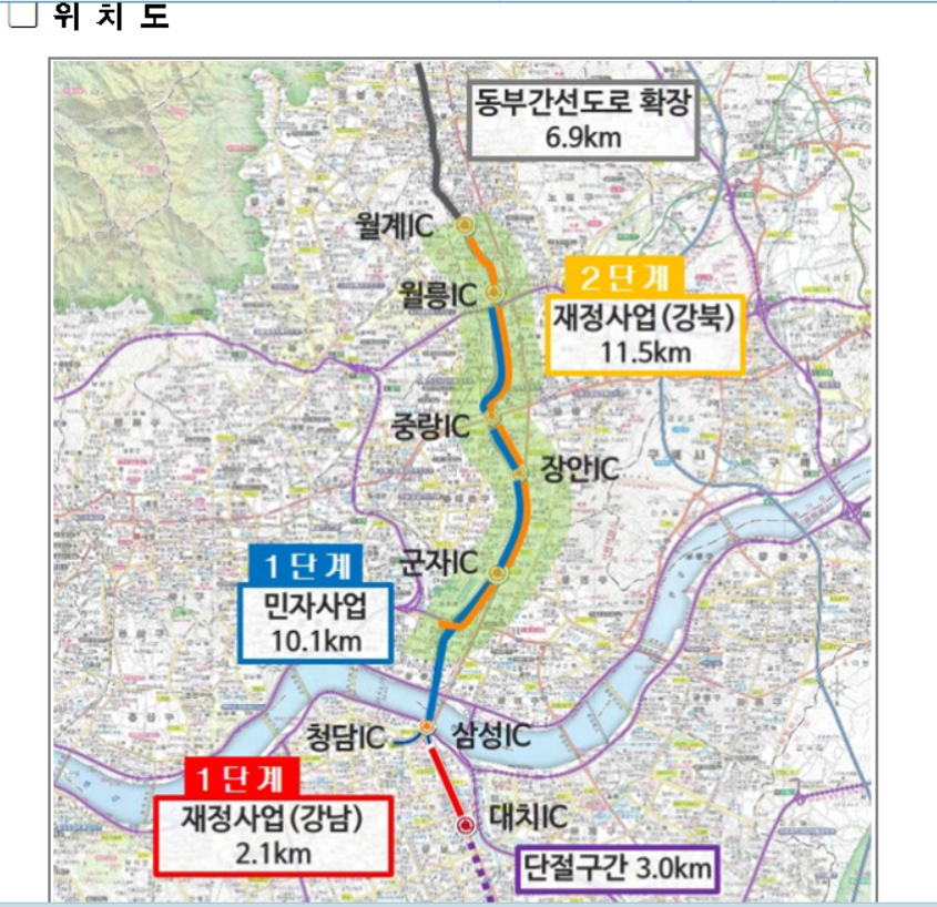 8500억규모 동부간선 지하화 PF금융 `국민-우리-산은'  3자 공동주선 유력