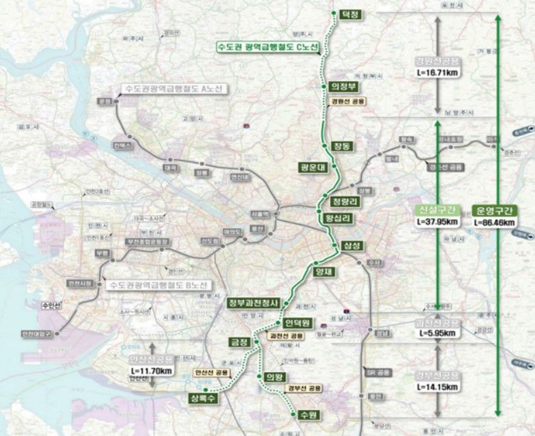 갈길 먼 GTX-C에 정부 속도전...대출보증한도 1조증액 검토