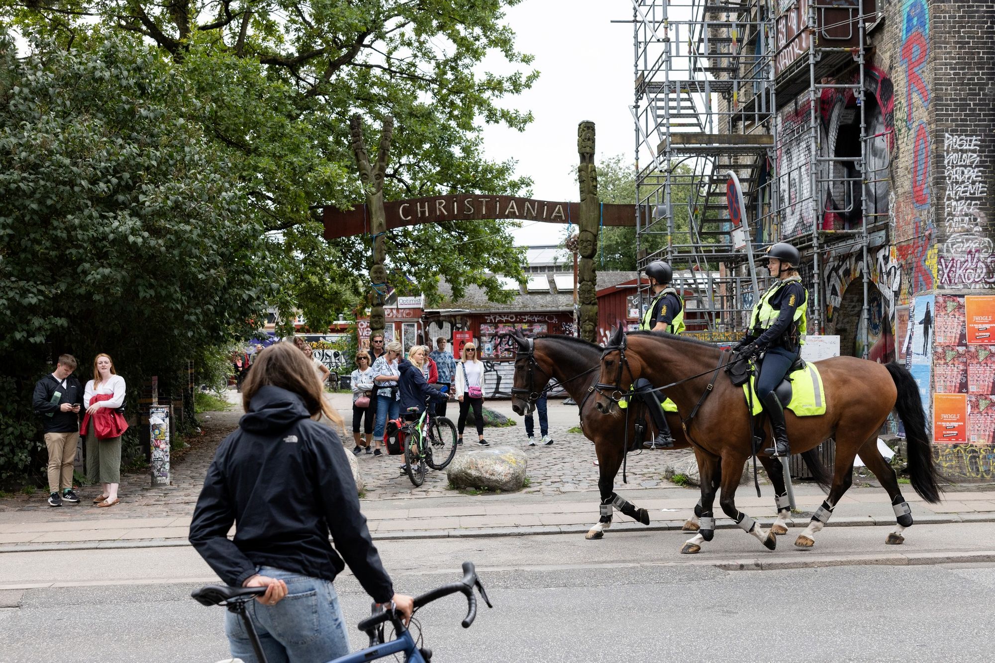 코펜하겐경찰, 크리스티아니아-아마게르, 뇌레브로 2곳 검문 구역 설정