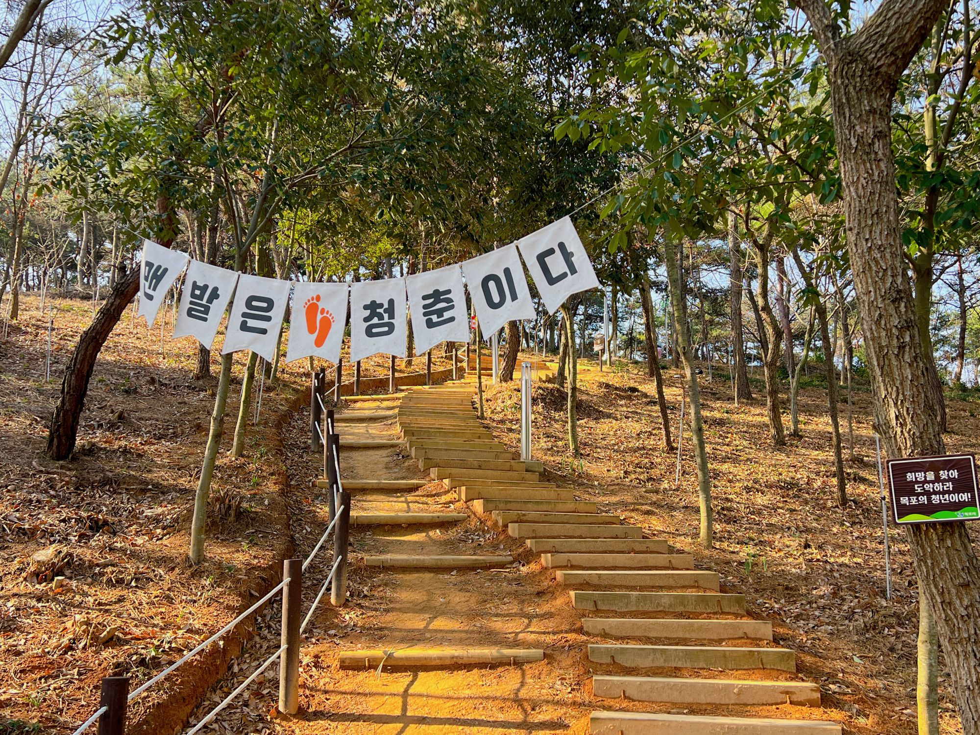 🚶‍♂️🚶맨발로 걷고 싶다면 여기 어때요?..초당산 맨발길