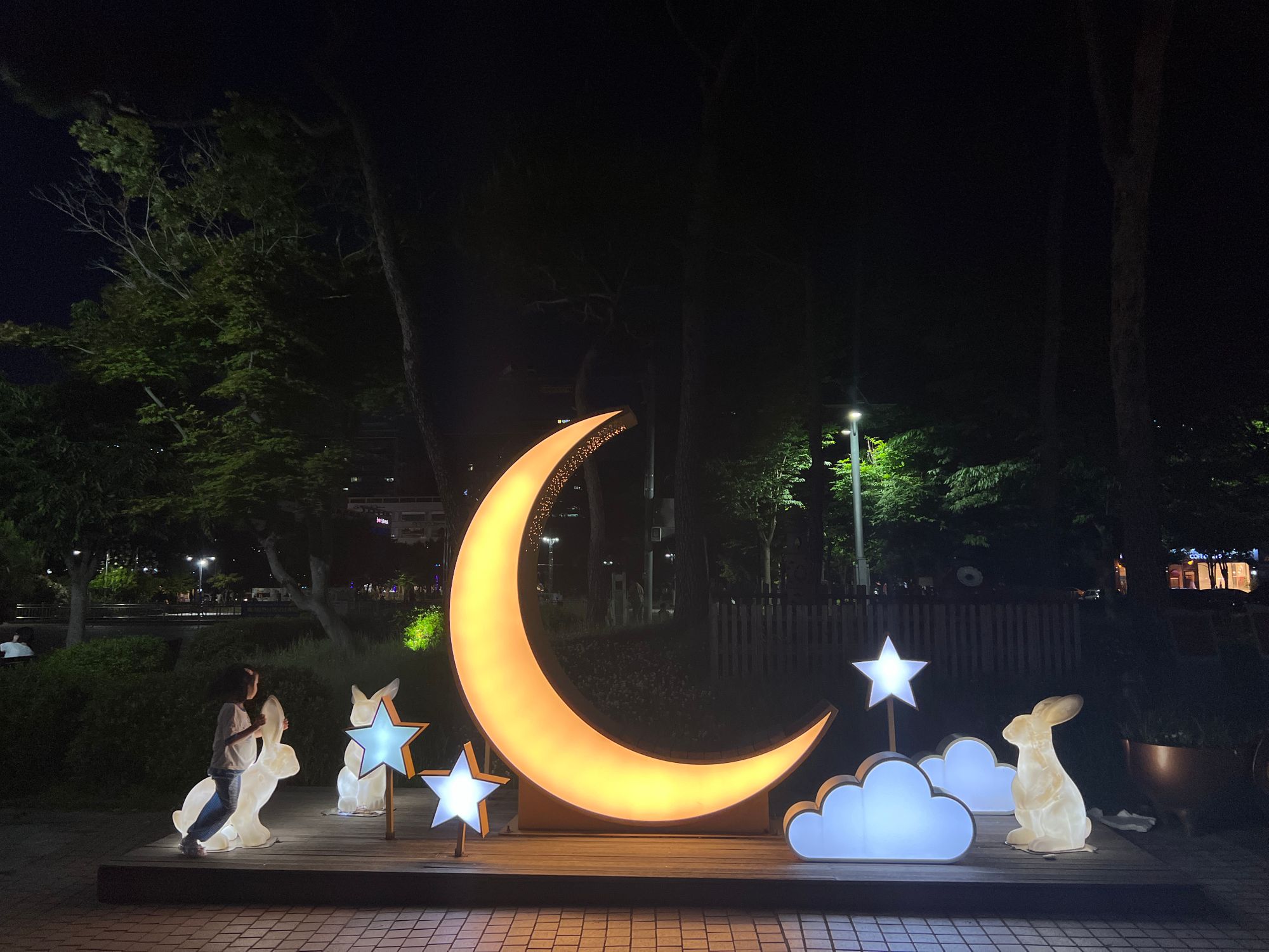 🌕🌛달토끼보며 밤산책 어때요? 낭만 가득한 남악 중앙공원