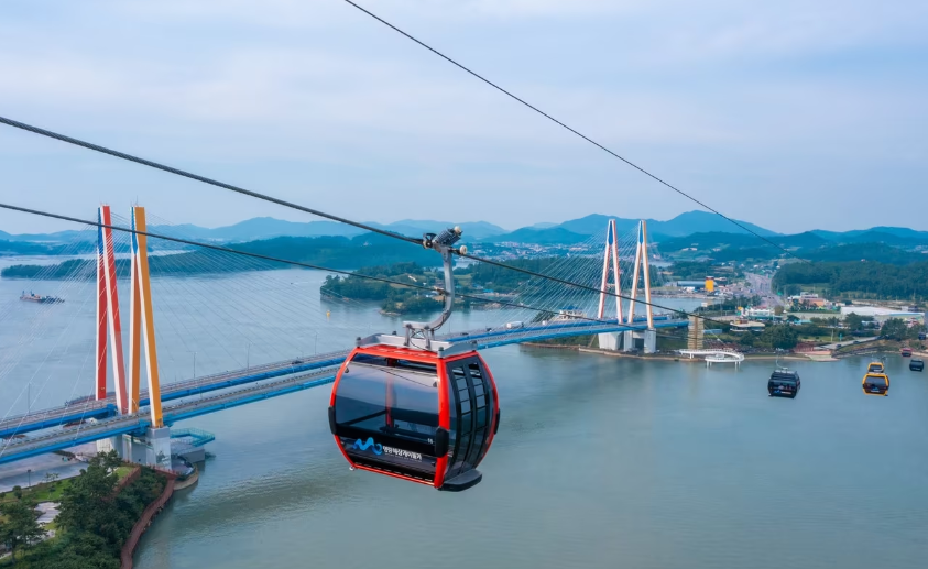 🚟🚠'케이블카 타고 보름달 볼까요?'..명량해상케이블카 연장 운행