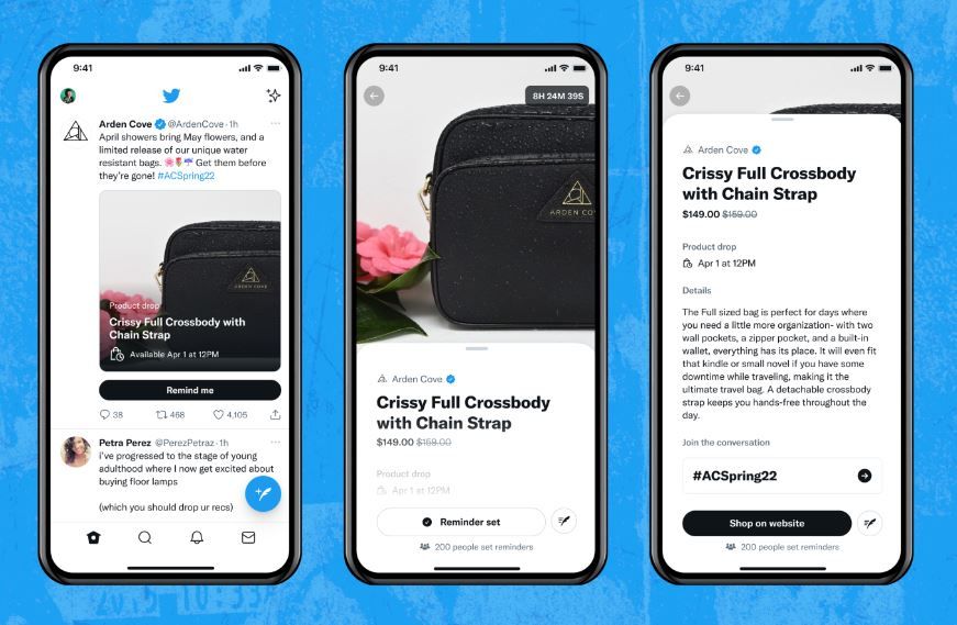 👍Twitter(트위터) : 이커머스 기능 추가!(ft.Product Drop)