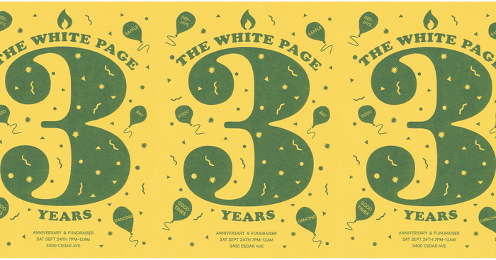 The White Page 3rd Anniversary