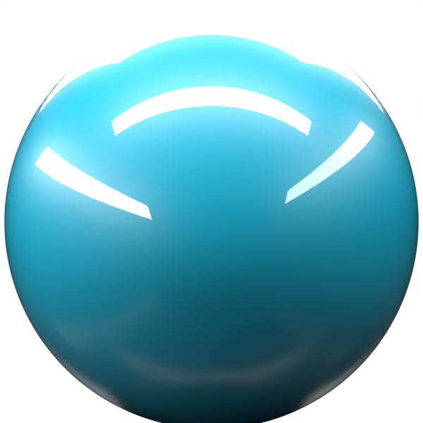 BRIGHT BLUE M. paint orb