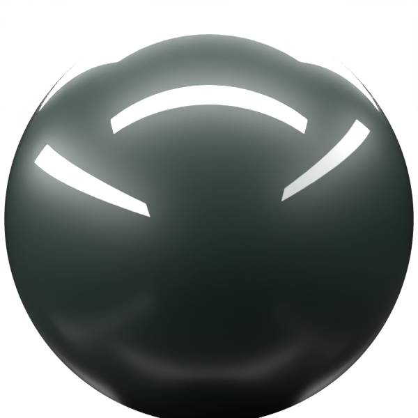 DARK MEANDER GREEN paint orb