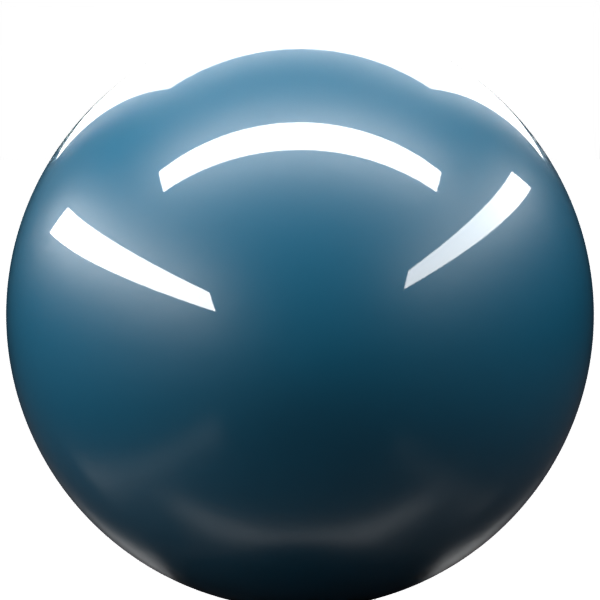 BLUE M. paint orb