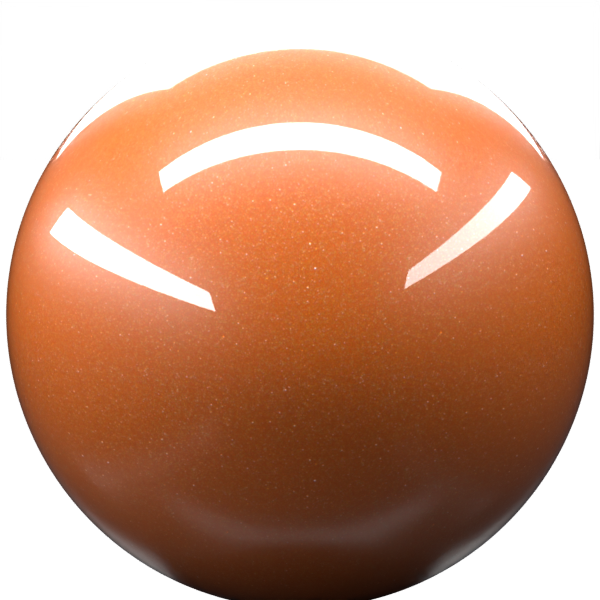ORANGE ARIEN NACRE M. paint orb