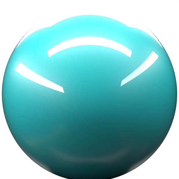 BRIGHT AQUA paint orb
