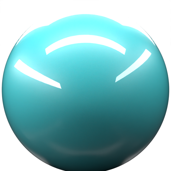 CERULEAN BLUE paint orb