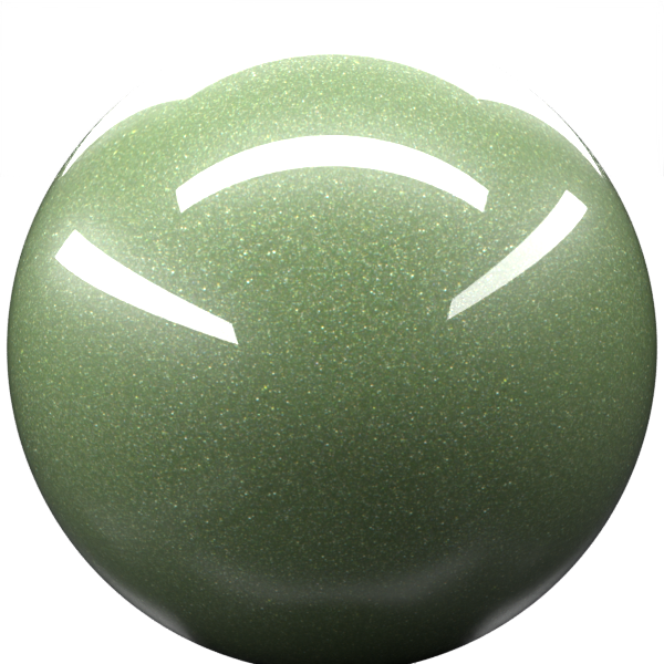 GREEN M. paint orb