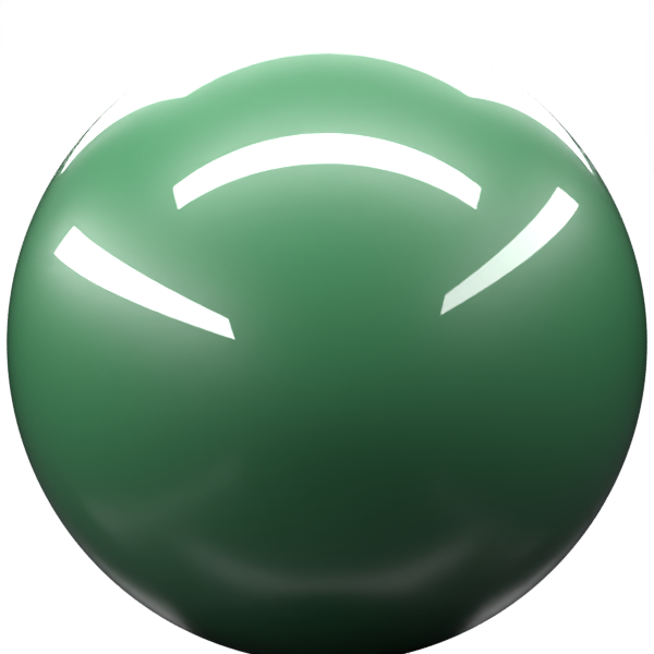 GREEN M. paint orb
