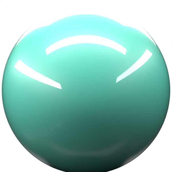 TURQUOISE paint orb