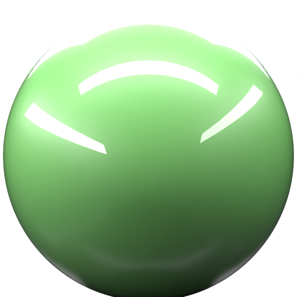 GREEN M. -3C paint orb