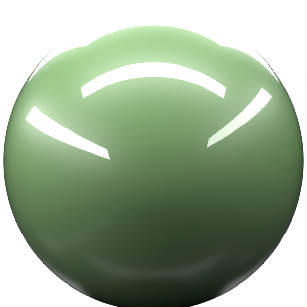 CHARCOAL GREEN P. M. paint orb