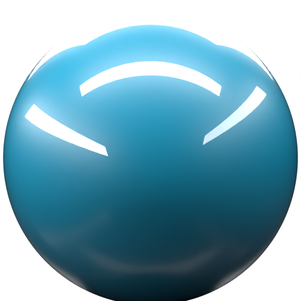 MEDIUM BLUE M. paint orb
