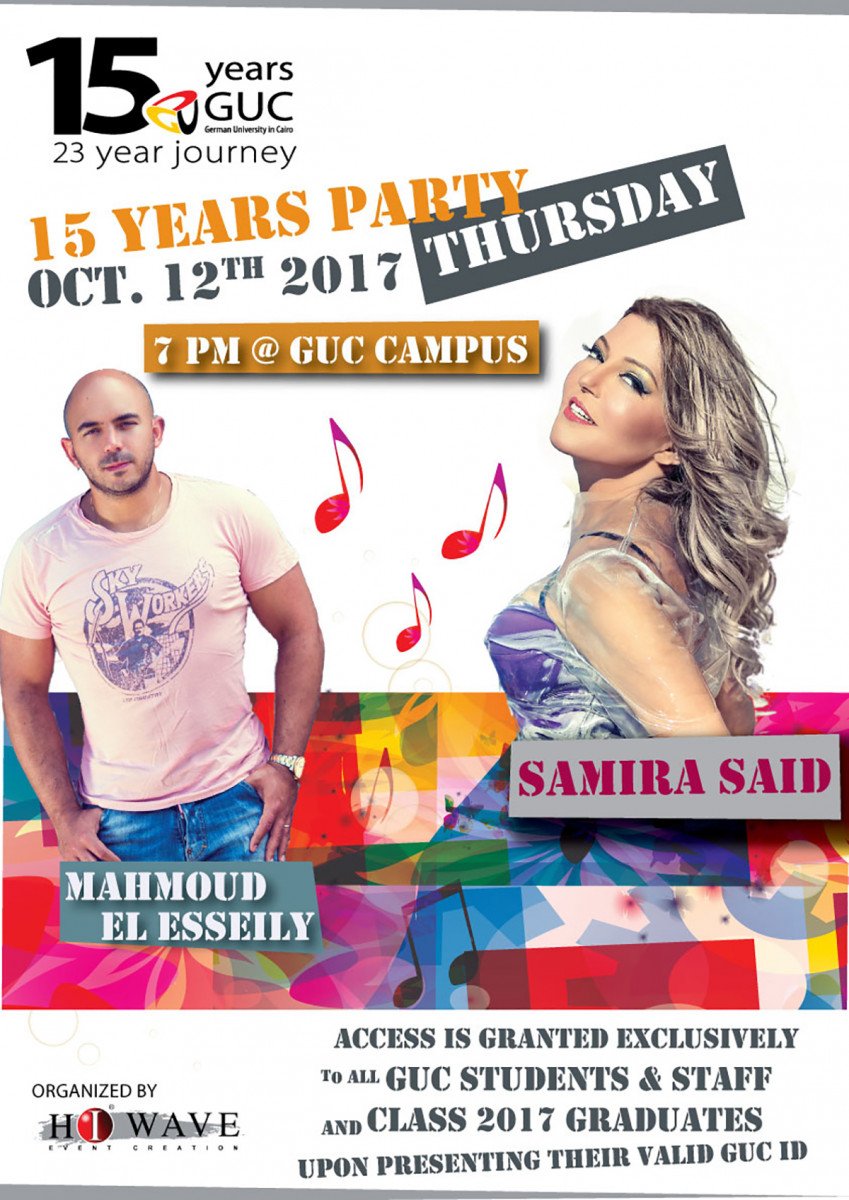 Samira Said & Mahmoud El Esseily @ GUC