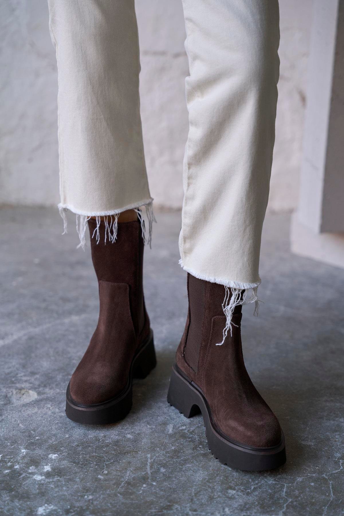 SOSA BROWN SUEDE BOOTS - Image 6