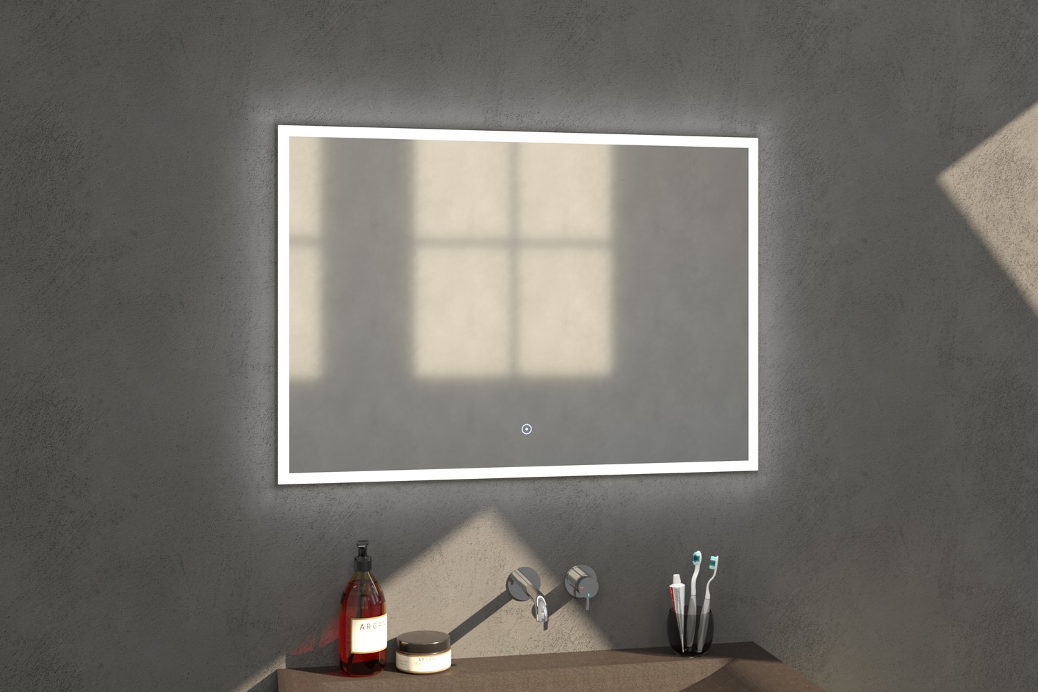 iChoice Edge spiegel 100x70cm - LED verlichting rondom