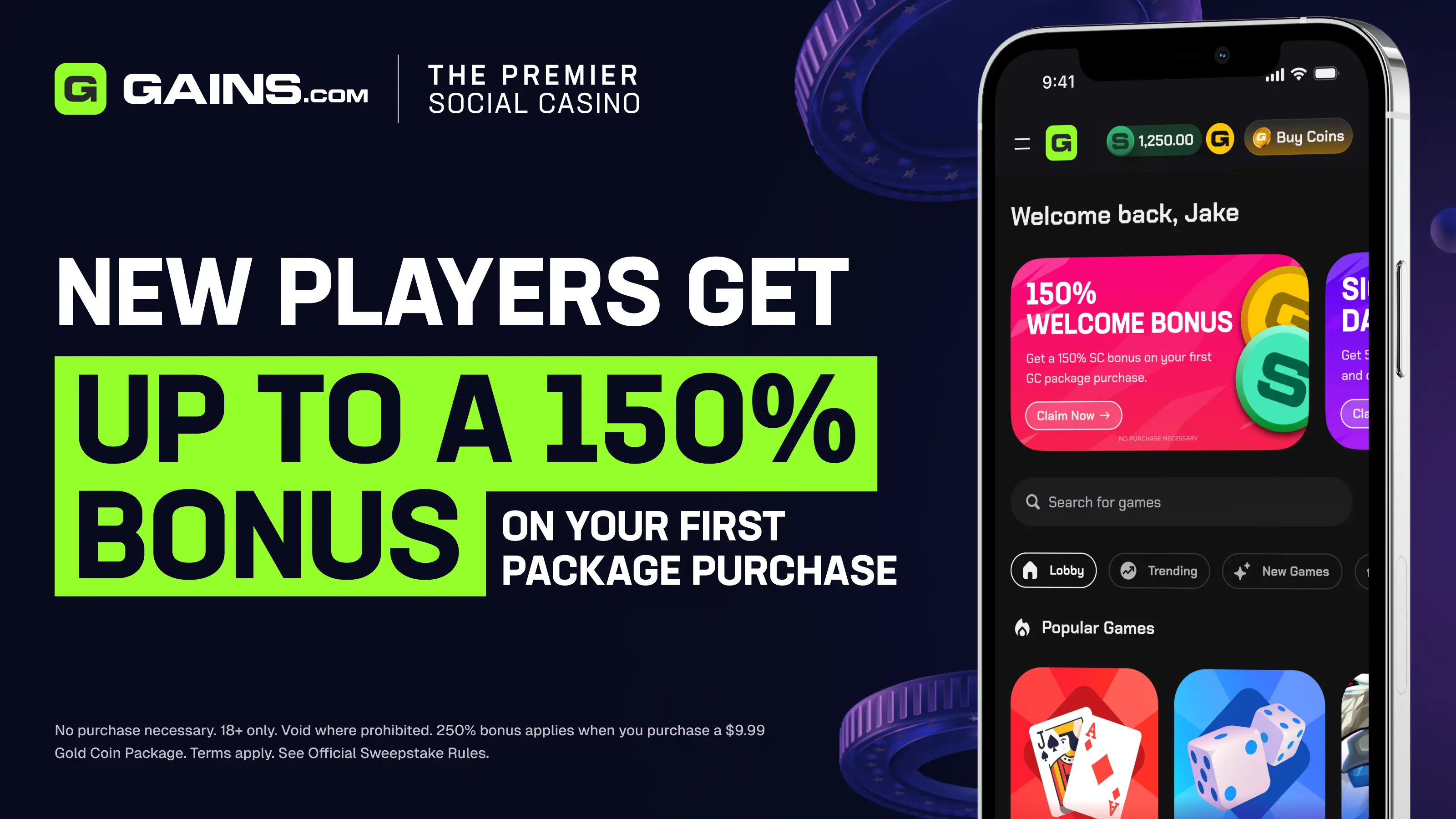 Gains.com | The Premier Social Casino